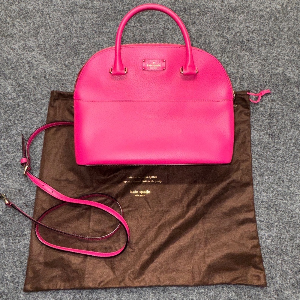 Kate Spade Satchel Womens Medium Pink Cedar Street Maise Leather Barbiecore Chic